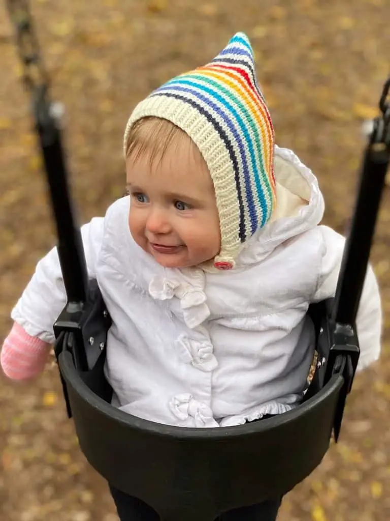 Baby in swings!