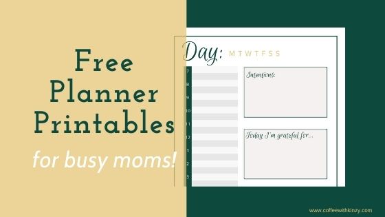 Free organizational printables for moms