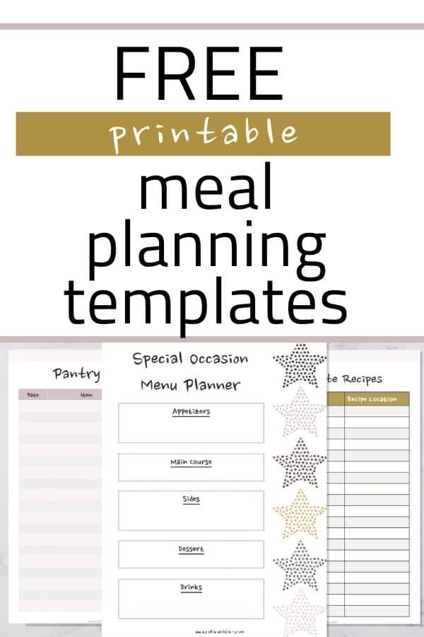 Free Printable Meal Planning Templates Perfect for Families