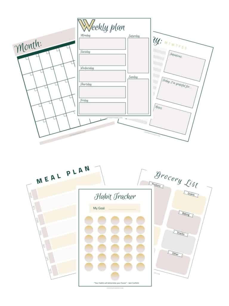 Free Organizational Printables for Moms