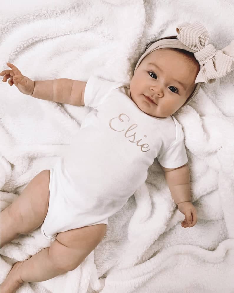 Personalized baby onesie