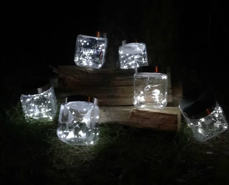 Etched Glass Lantern DIY gifts for grandparents