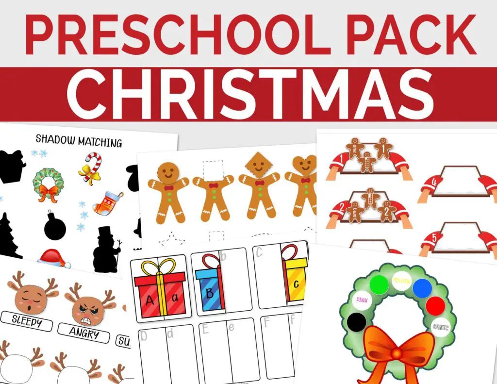 Christmas Activity Printables for Toddlers