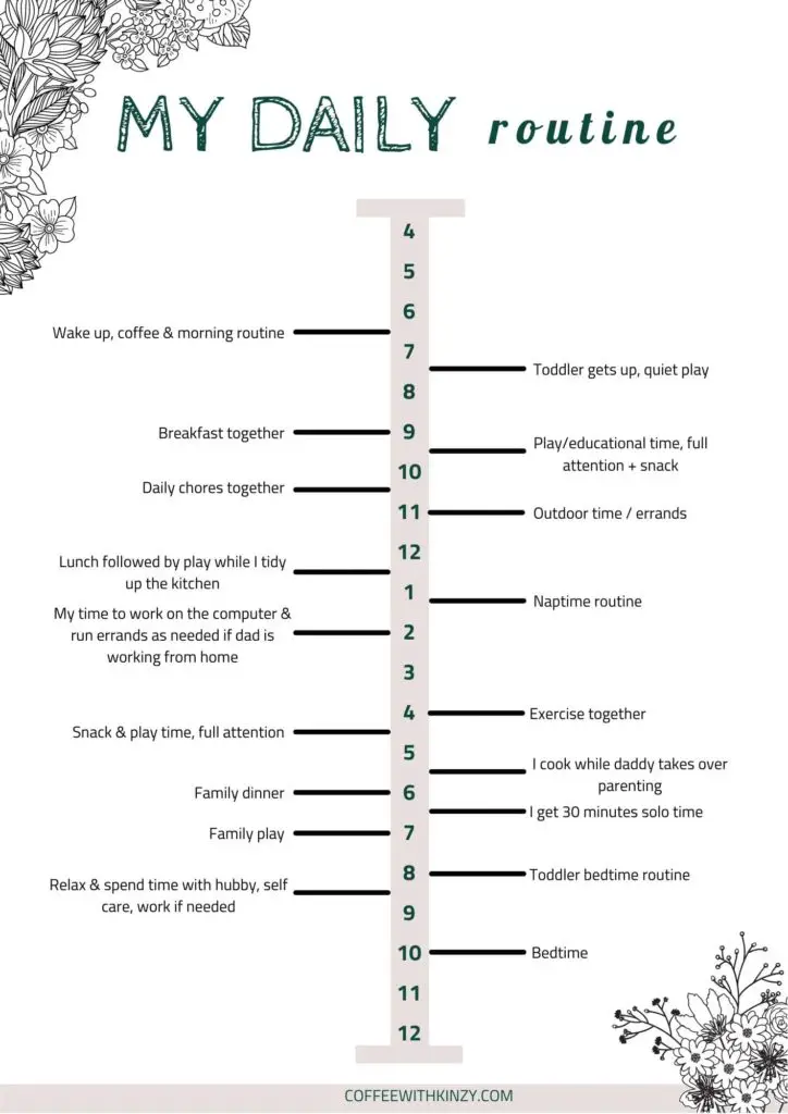 My Stay At Home Mom Schedule & Daily Routine