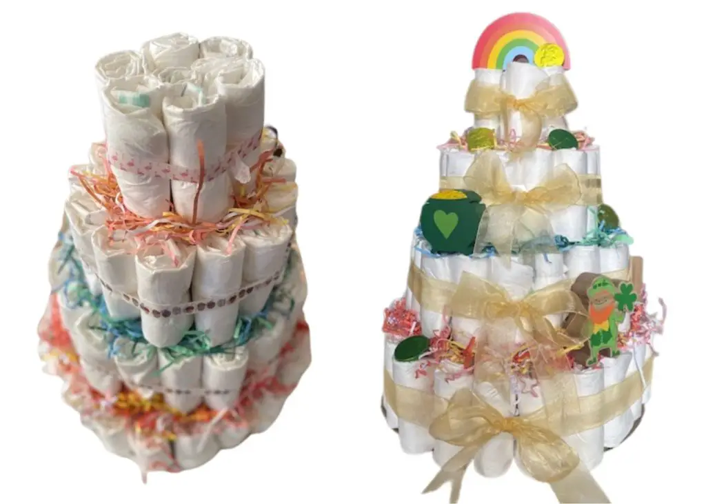 How to make a diaper cake part 2